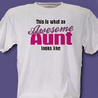 Awesome Aunt Personalized T-Shirt